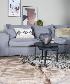 Vloerkleed Donsie Brown Rond ø160 cm