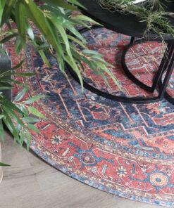 Vloerkleed Heris Red 01 Rond ø160 cm