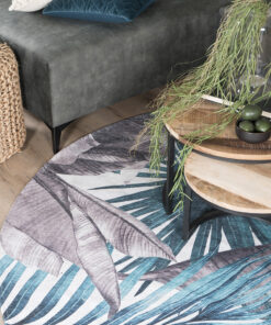 Vloerkleed Palm Green Rond ø120 cm