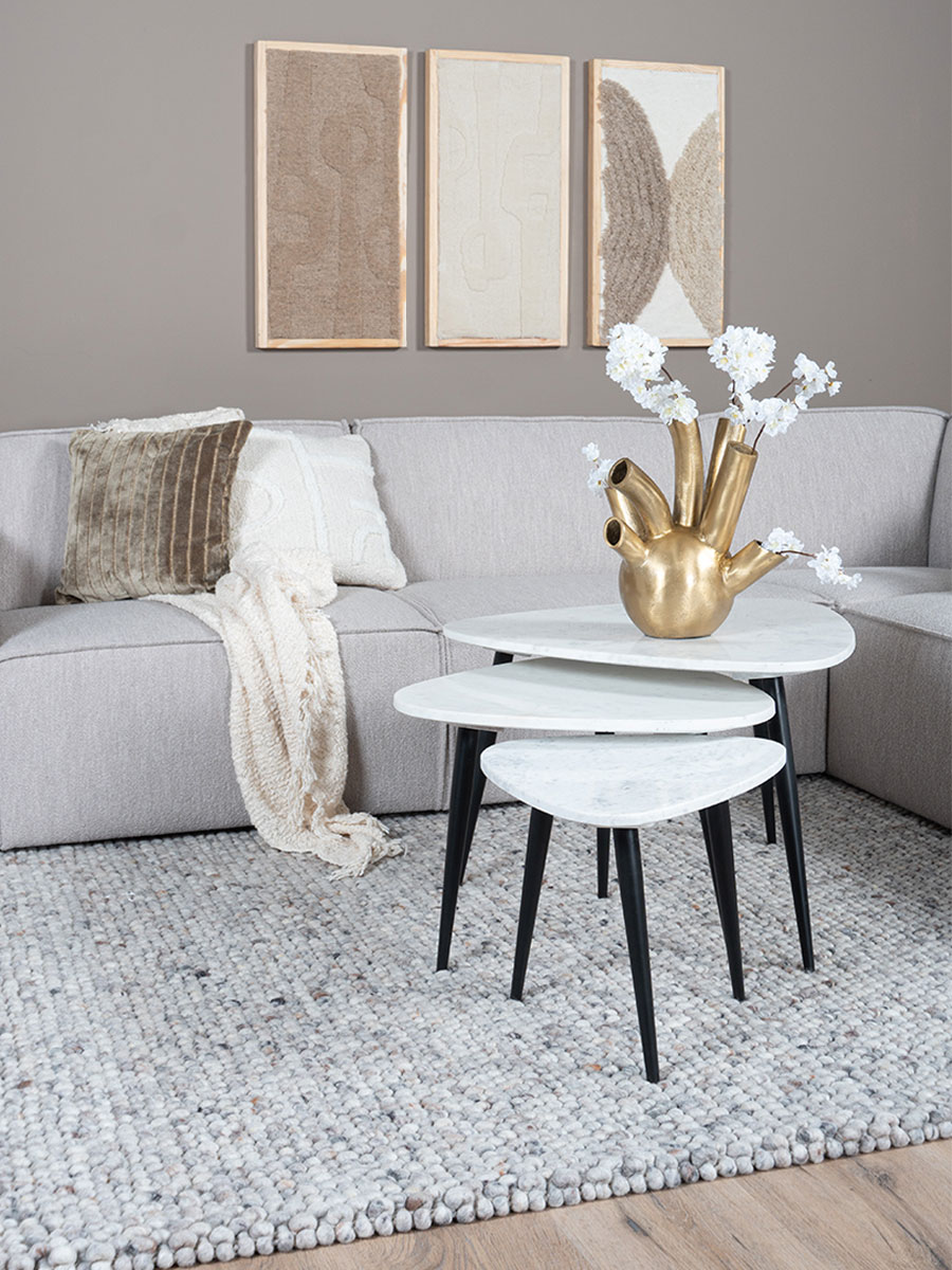 Vloerkleed Pool Grijs 420 - 140 x 200 cm