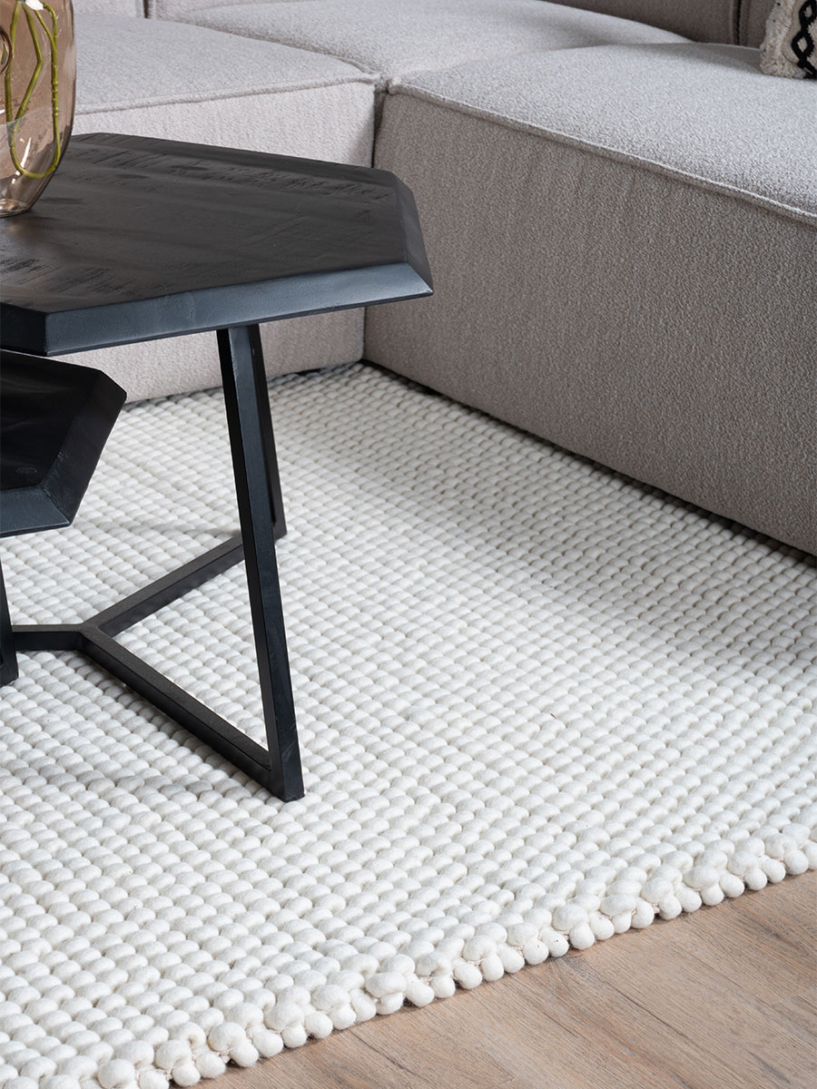 Vloerkleed Pool Wit 140 x 200 cm