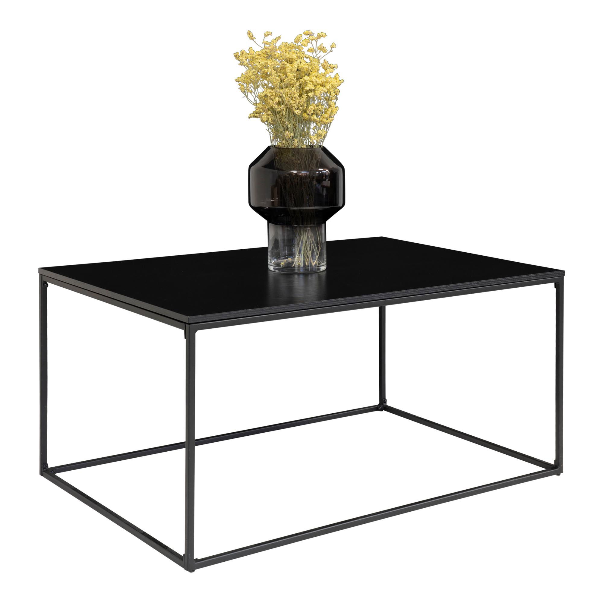 Vita Salontafel Zwart 60×90×45 cm