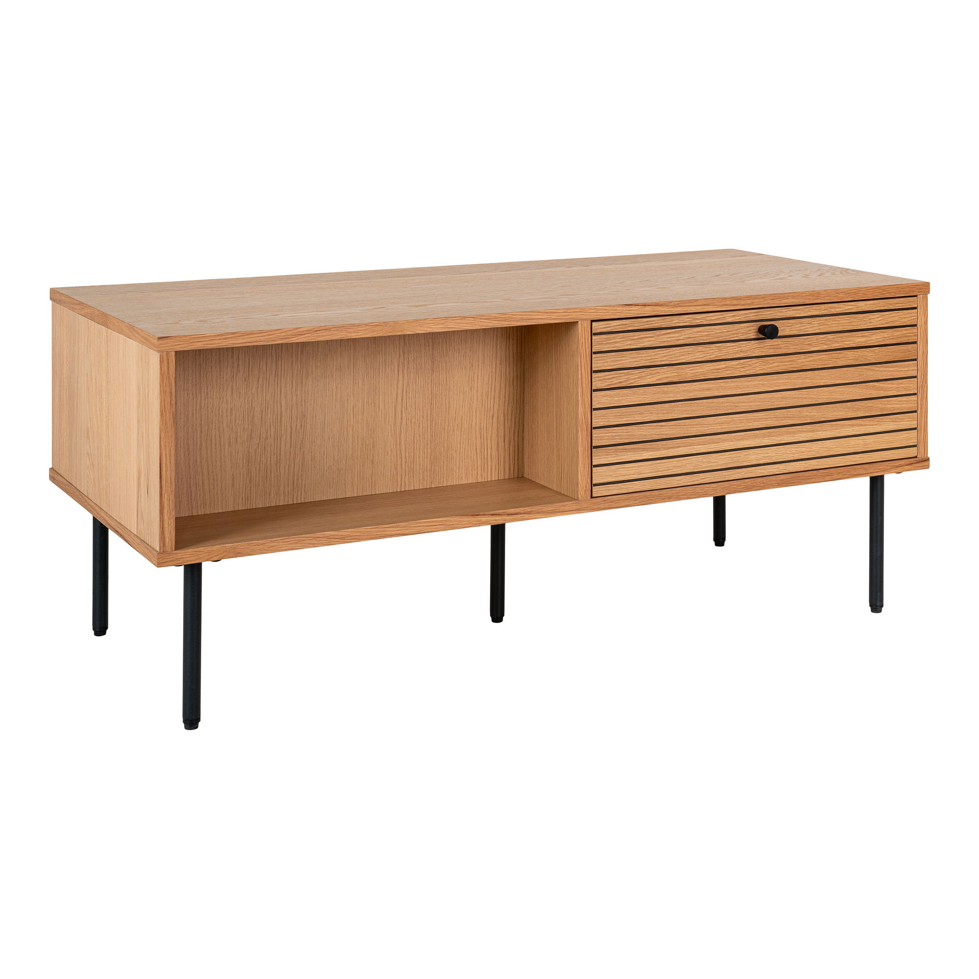 Kyoto Salontafel Eikenfineer met 2 Lades 100×50×45 cm