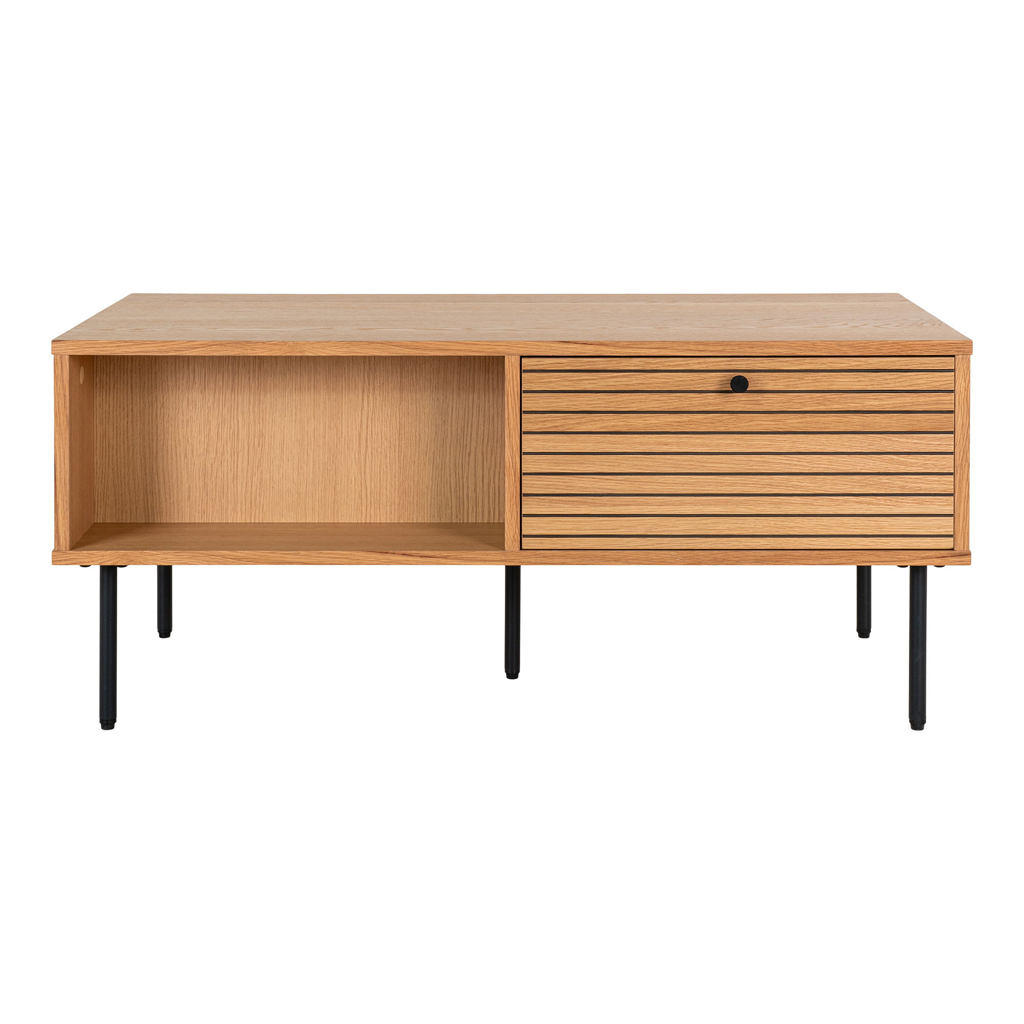 Kyoto Salontafel Eikenfineer met 2 Lades 100×50×45 cm - Image 3
