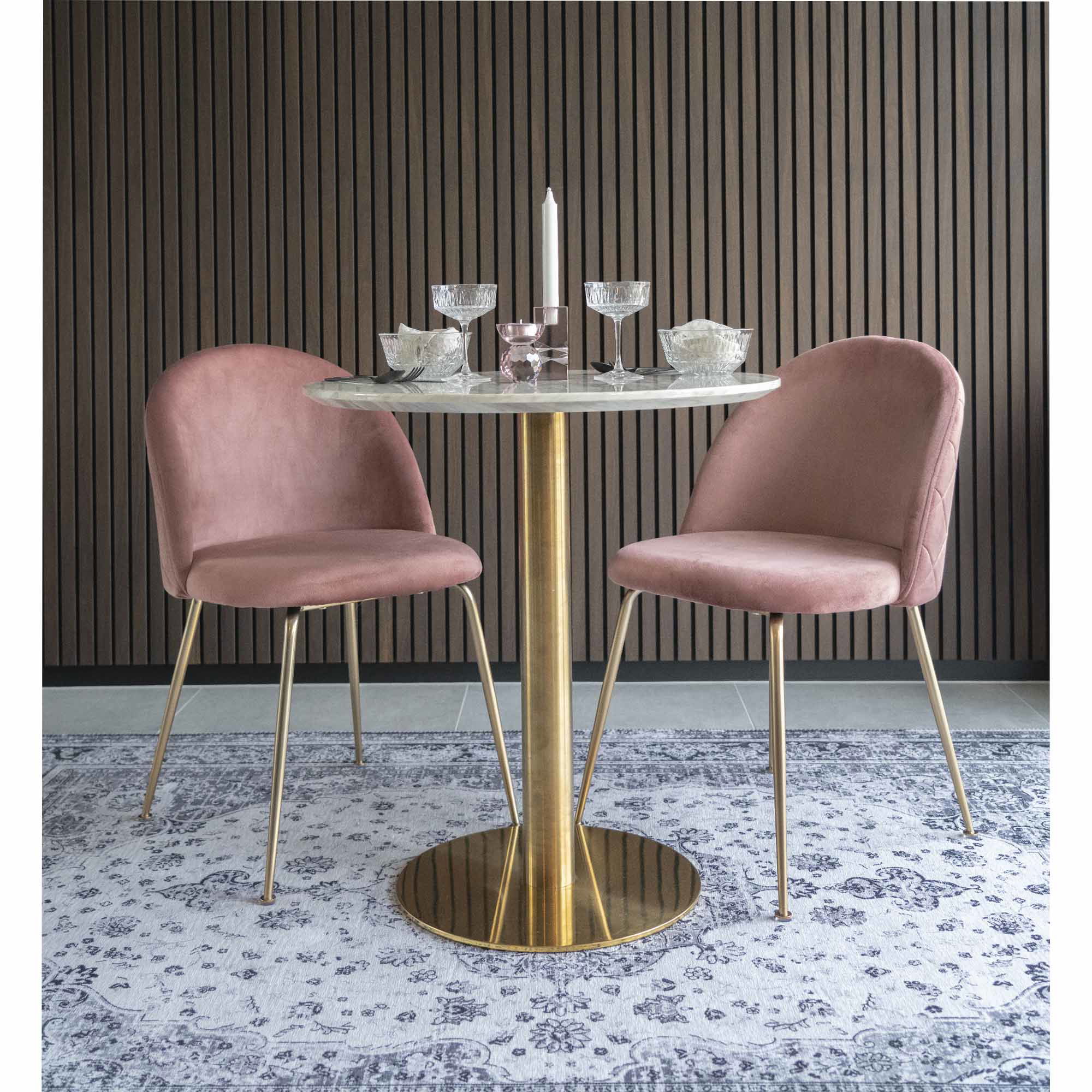 Bolzano Eettafel Marmerlook Ø70×75 cm - Image 7