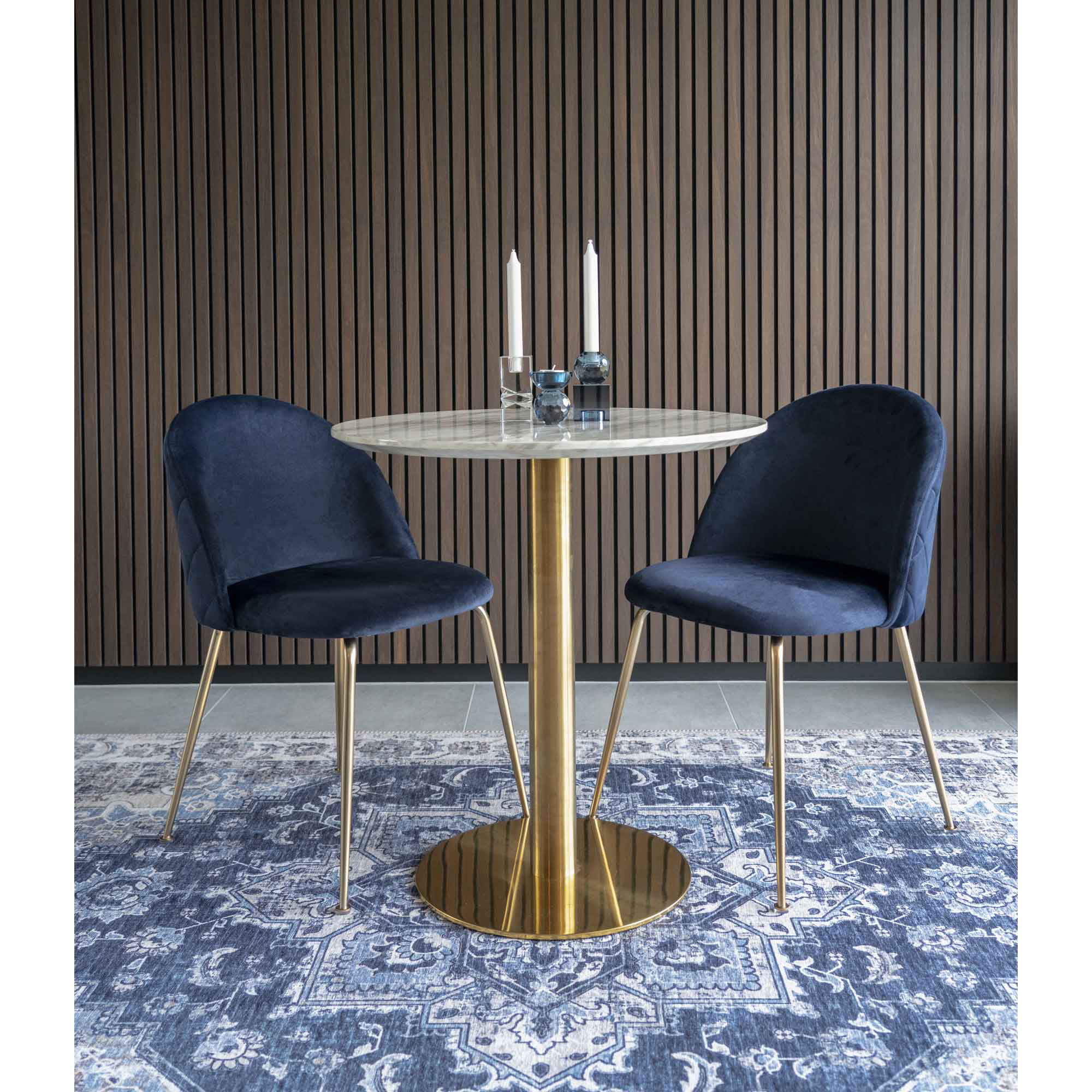Bolzano Eettafel Marmerlook Ø70×75 cm - Image 8