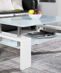 Alana salontafel – hoogglans wit