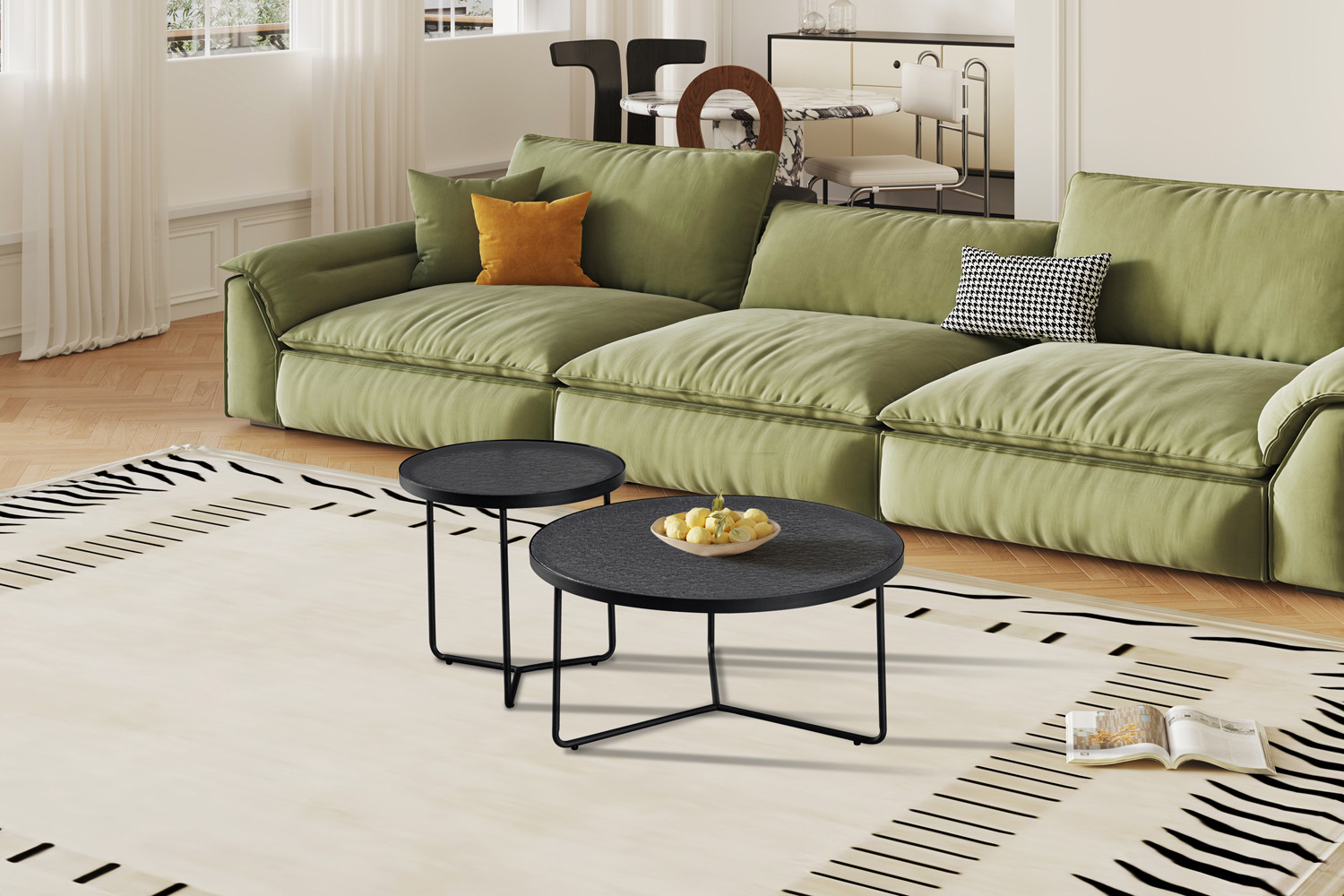 Melia salontafel rond – grijs glas - Image 2