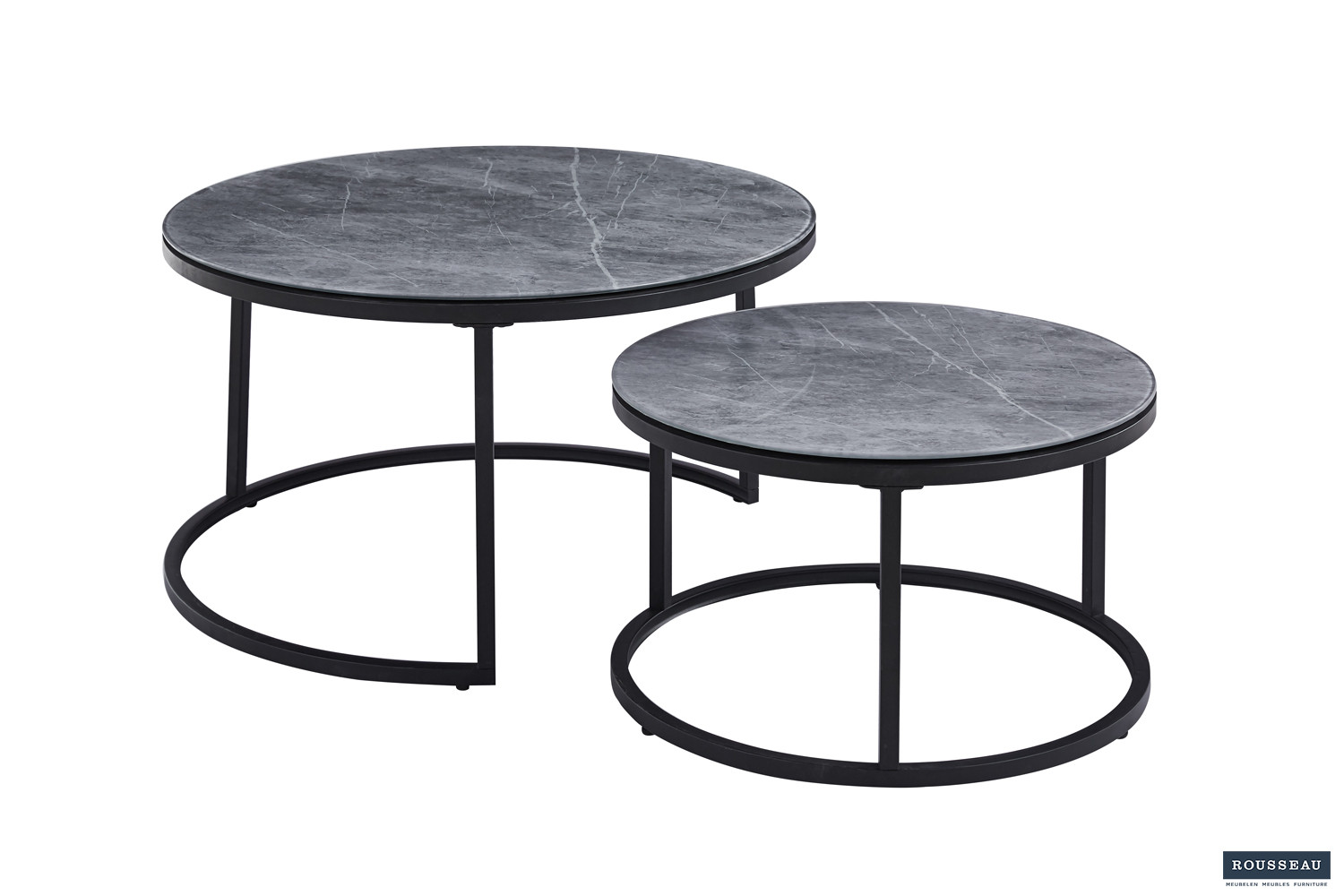 Boston salontafel – steengrijs glas - Image 2