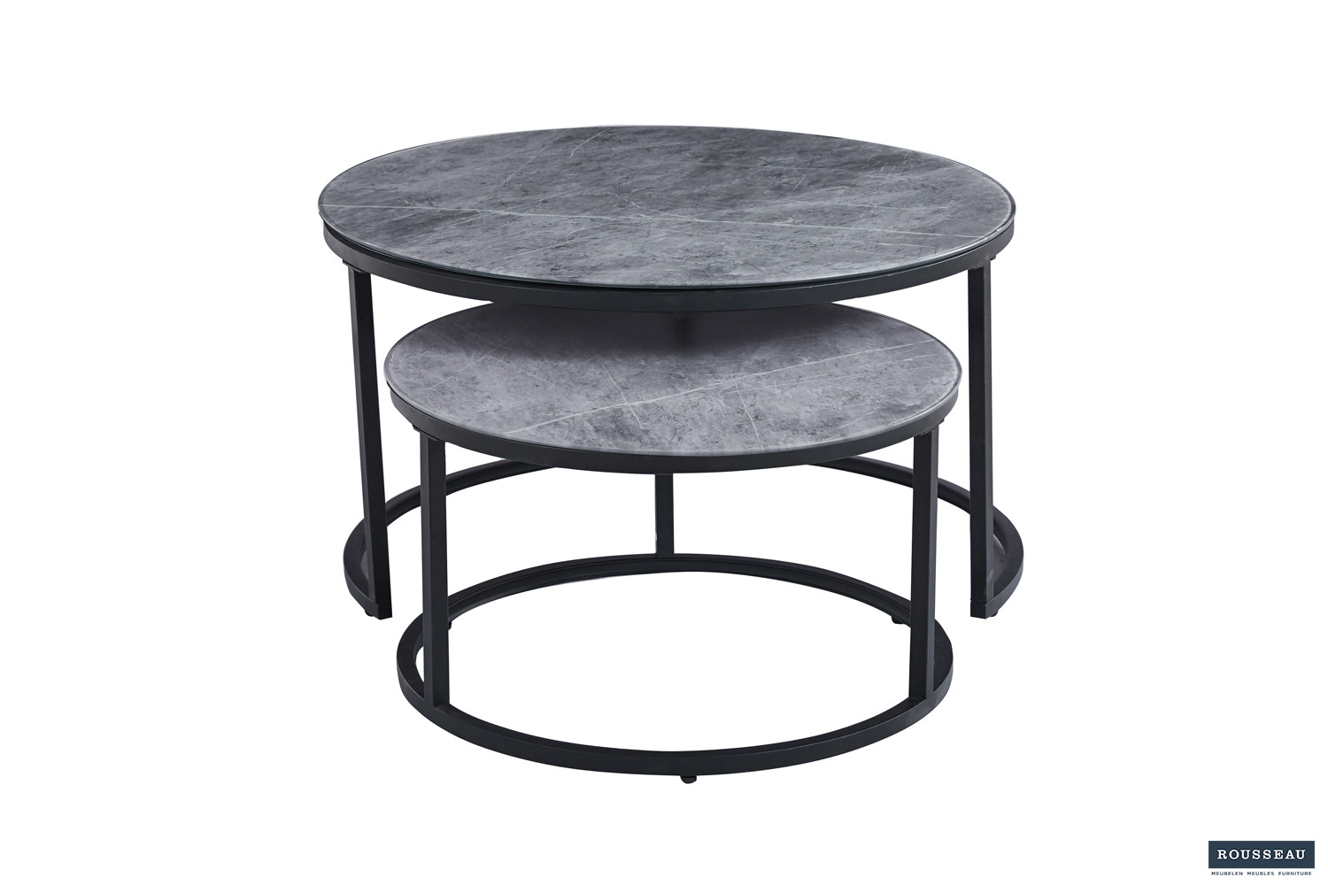 Boston salontafel – steengrijs glas - Image 3