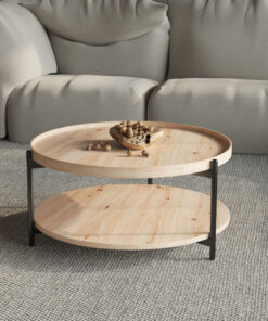 Dalina salontafel 80 cm – oude eik
