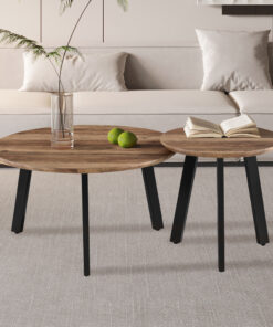 Aziz salontafel set van 2 – mango decor