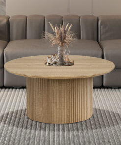 Lagos salontafel 80 cm rond – eik naturel