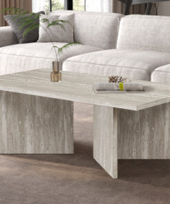 Litar Salontafel Travertijn Grijs