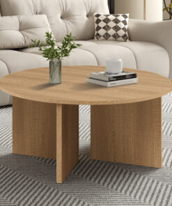 Drasir Salontafel Rond Eik Naturel