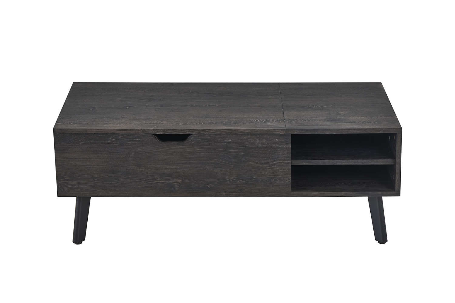 Justine salontafel – opklapbaar blad donkerbruin - Image 5