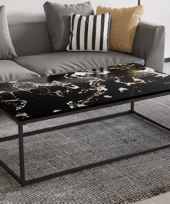 Livorno salontafel – composiet marmer zwart