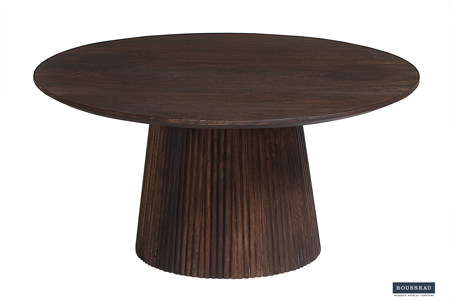 Miguel salontafel 80 cm rond – donkerbruin mangohout - Image 4