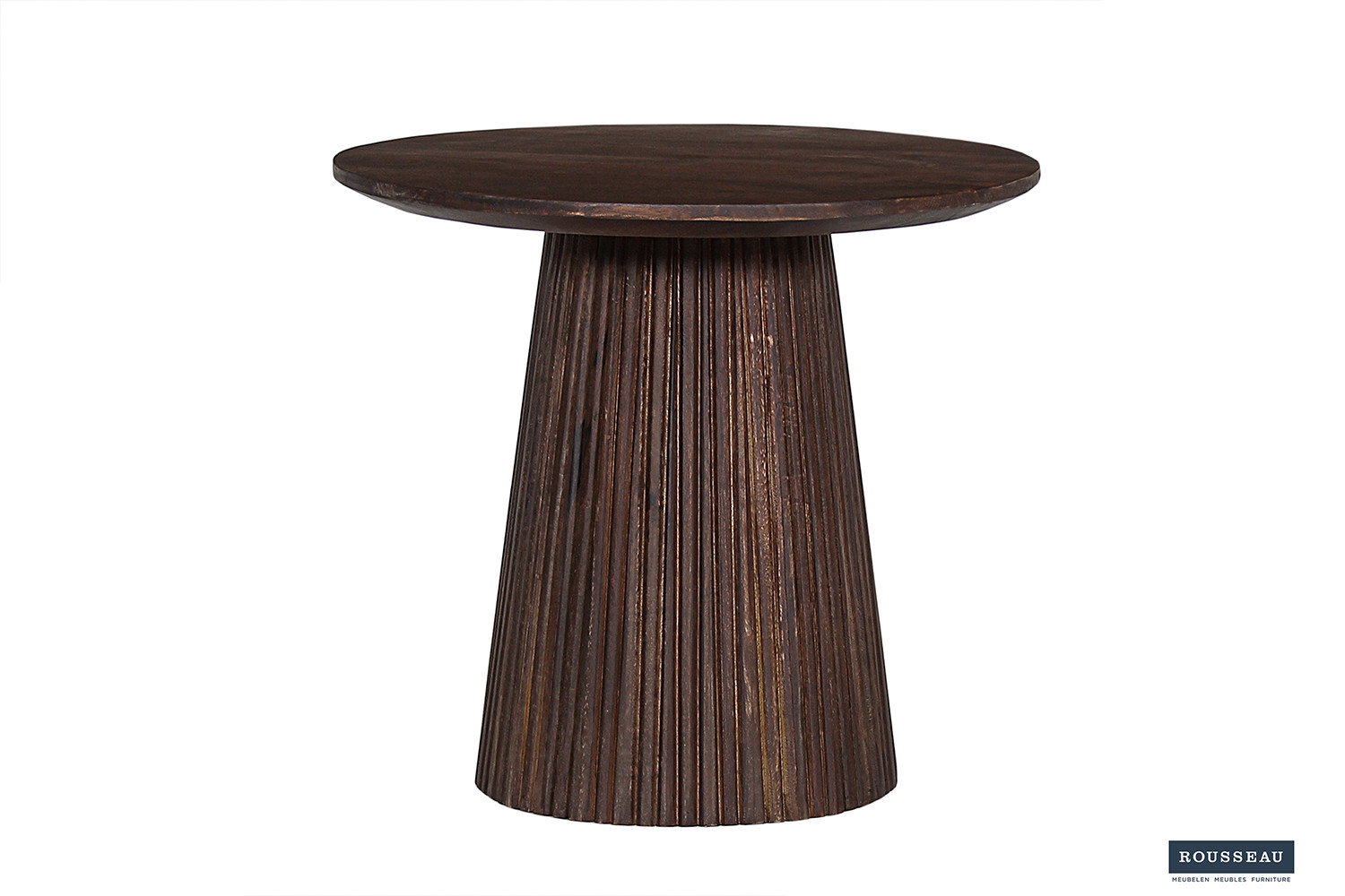 Miguel salontafel 50 cm rond – donkerbruin mangohout - Image 4