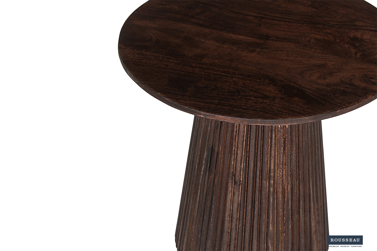 Miguel salontafel 50 cm rond – donkerbruin mangohout - Image 5