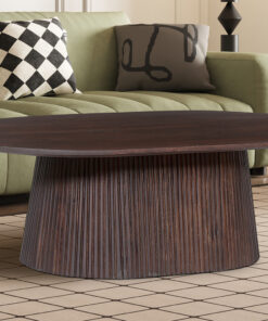 Miguel Salontafel Ovaal Donkerbruin 120 cm