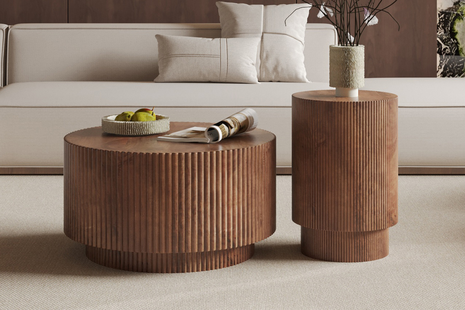 Victor salontafel – mangohout lichtbruin - Image 2