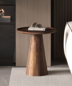 Jules salontafel 50 cm rond – mango lichtbruin