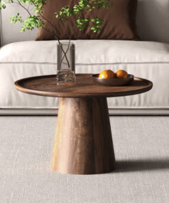 Jules salontafel 65 cm rond – mango lichtbruin