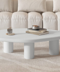 Tavira salontafel 120 cm – cement ecru