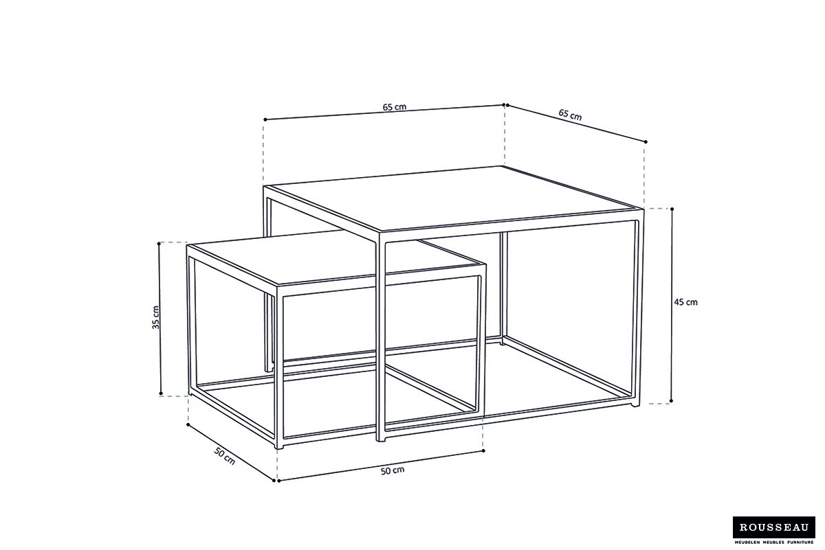 Quinn salontafel set – mangohout - Image 7