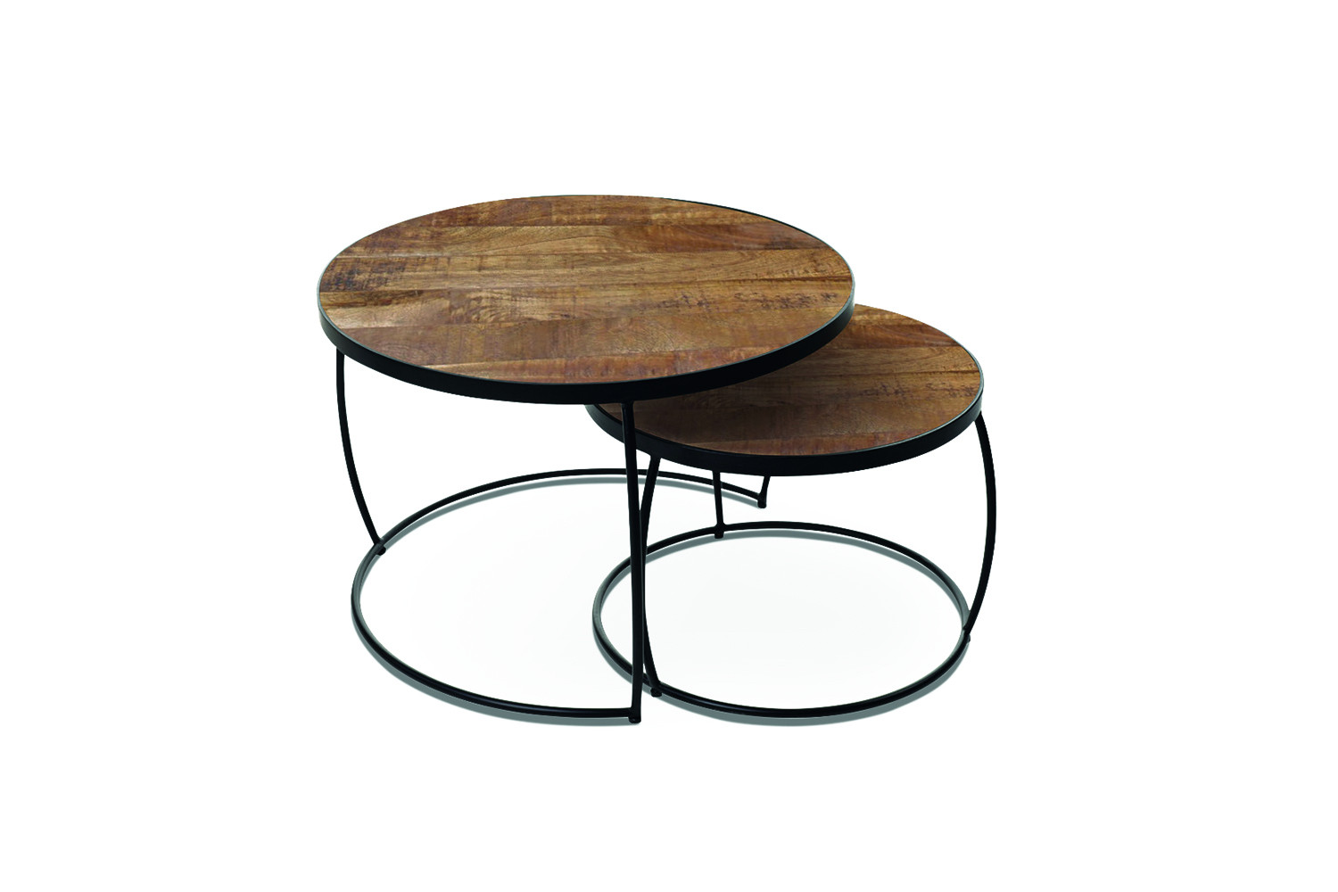 Lars salontafel set 2-delig – mangohout - Image 5