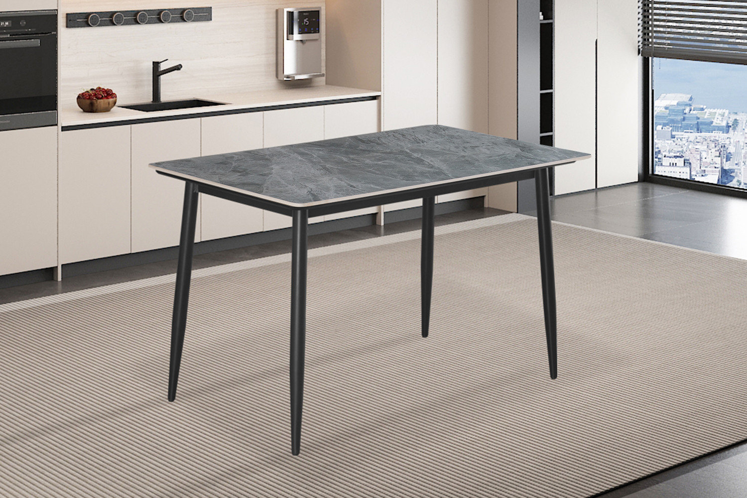 Kenzo tafel – 120 cm steengrijs - Image 3