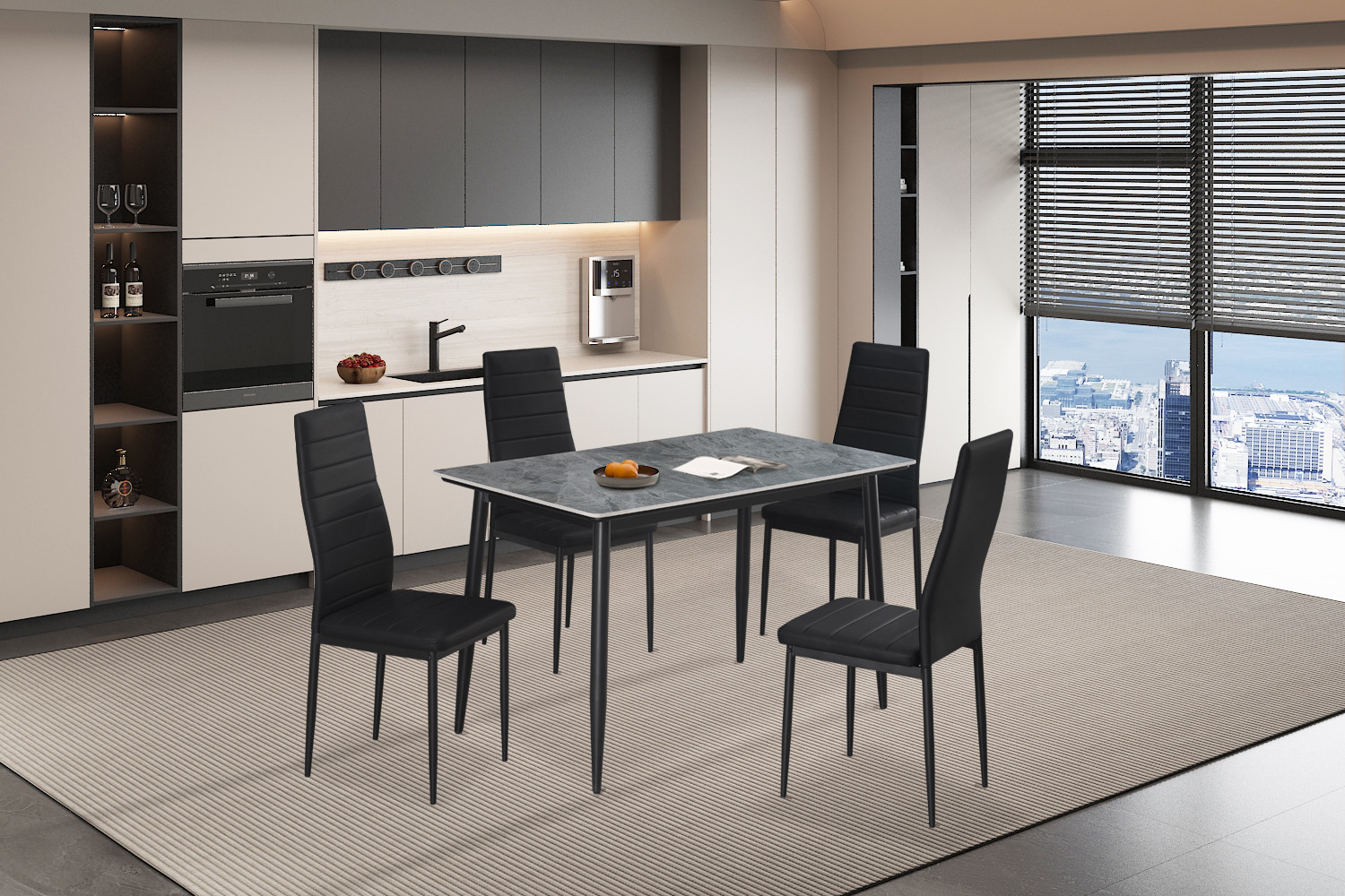 Kenzo tafel – 120 cm steengrijs - Image 4