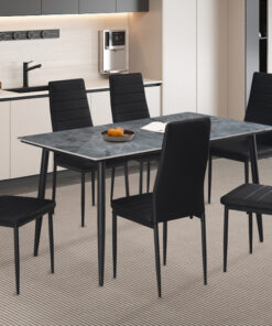 Kenzo tafel – 140 cm steengrijs