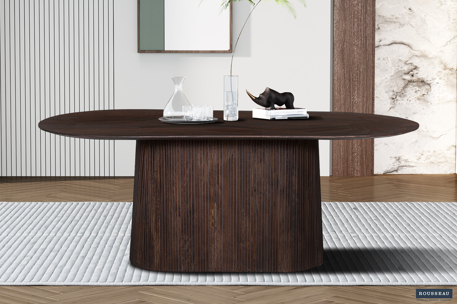 Miguel tafel – 200 cm ovaal mangohout