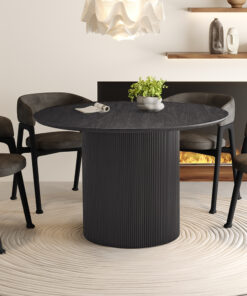 Lagos tafel – 120 cm rond donkerbruin