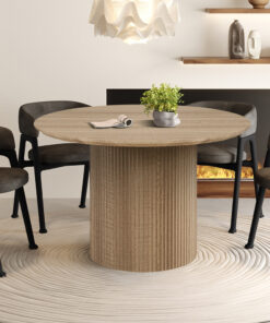 Lagos tafel – 120 cm rond eiken naturel