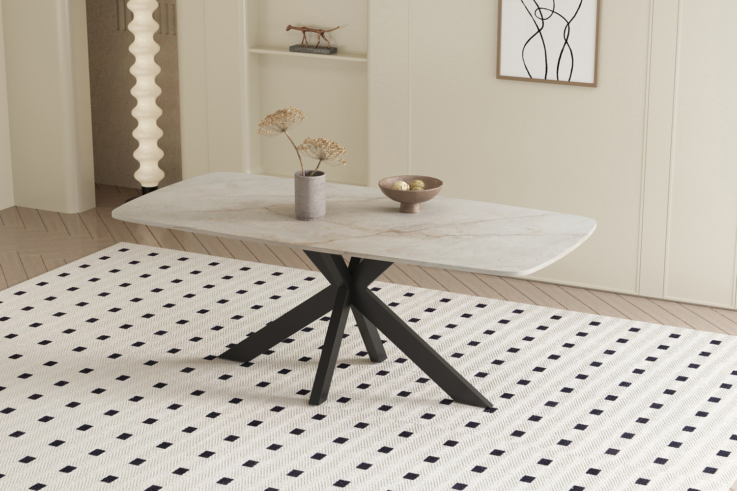 Tafel Apollo Deens Ovaal Shakespear Beige 180 cm - Image 3