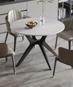 Apollo tafel – 110 cm rond sneeuwwit