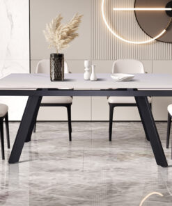 Hera uitschuifbare tafel – 160–240 cm steenwit