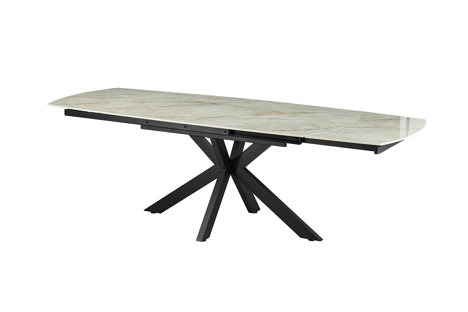 Ares uitschuifbare tafel – Deens ovaal steenbeige - Image 5
