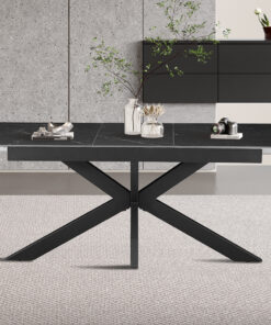 Hestia uitschuifbare tafel – Deens ovaal zwart