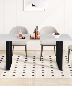 Poseidon tafel – 180 cm glanzend wit