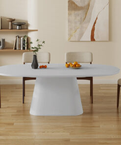 Tavira tafel – 220 cm ovaal cement ecru