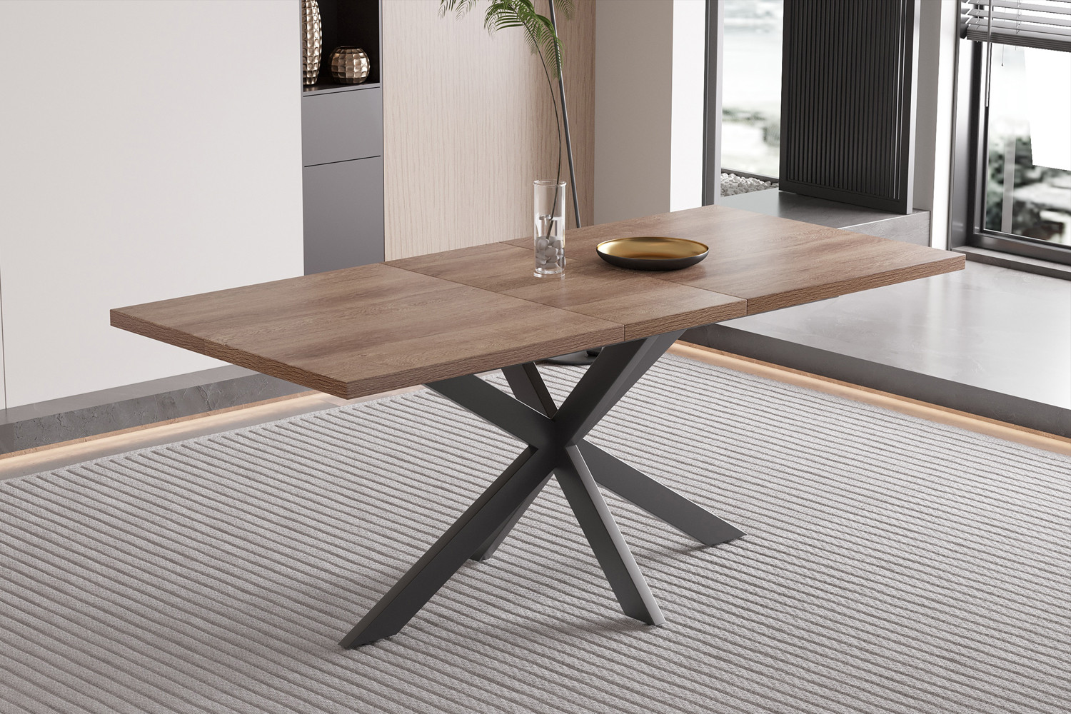 Kos uitschuifbare tafel – 160–200 cm donkerbruin - Image 3