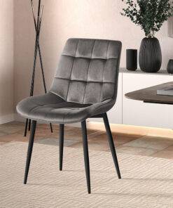 Juta stoel – fluweel taupe