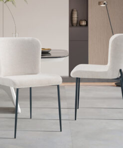 Lisa stoel – stof Raven beige