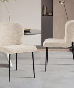 Lisa stoel – bouclé beige