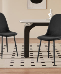 Boy stoel – fluweel zwart