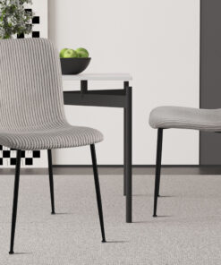 Alice stoel – corduroy lichtgrijs